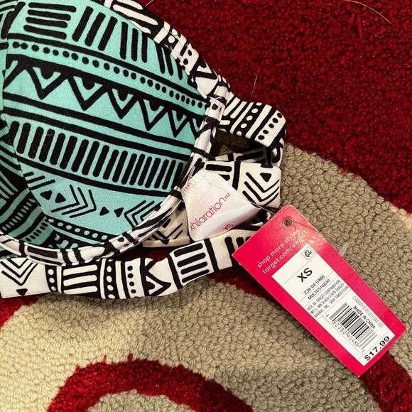 NEW Xhilaration Tribal Print Strapless Push Up Bikini Swim Top NWT Sz XS - Picture 15 of 15